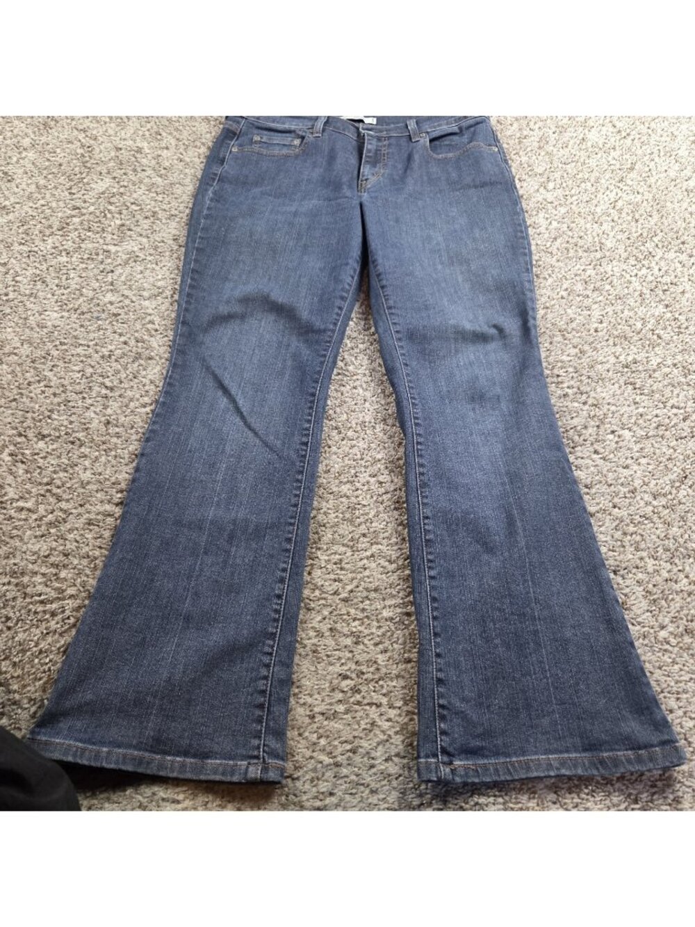 Levi's 515 Jeans Womens 10 Short Bootcut Dark Wash Blue Flap Western